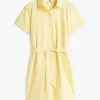 Belted Linen-Cotton Blend Shirtdress Belted Linen-Cotton Blend Shirtdress