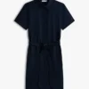 Belted Linen-Cotton Blend Shirtdress Belted Linen-Cotton Blend Shirtdress