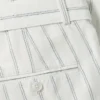 Belted Striped Cotton-Linen Blend Pant Belted Striped Cotton-Linen Blend Pant
