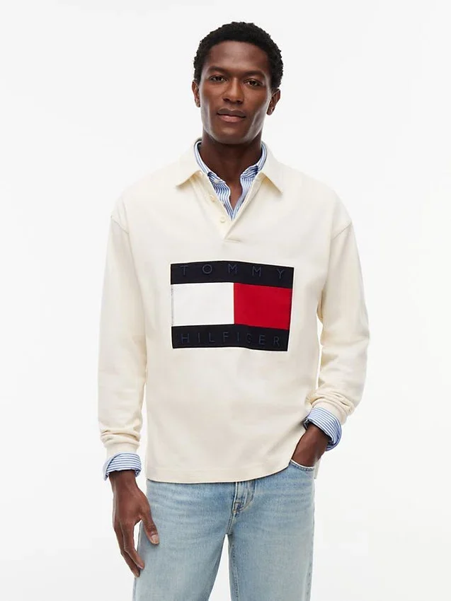 Big Flag Logo Rugby Sweatshirt Big Flag Logo Rugby Sweatshirt