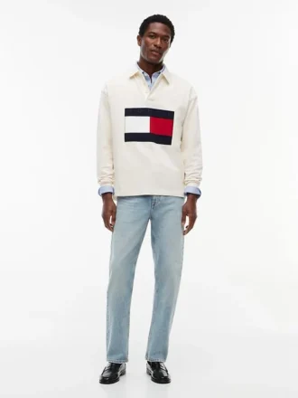 Big Flag Logo Rugby Sweatshirt