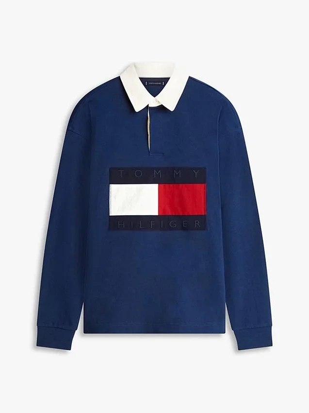 Big Flag Logo Rugby Sweatshirt Big Flag Logo Rugby Sweatshirt