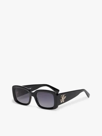 Bold Rectangular Frame Sunglasses