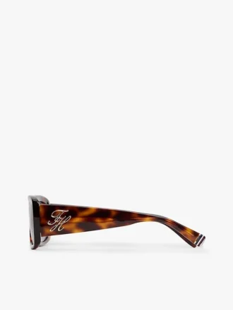 Bold Rectangular Frame Sunglasses