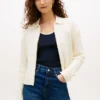 Boxy Fit Cable Knit Zip Cardigan Boxy Fit Cable Knit Zip Cardigan