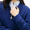 Boxy Fit Cable Knit Zip Cardigan Boxy Fit Cable Knit Zip Cardigan