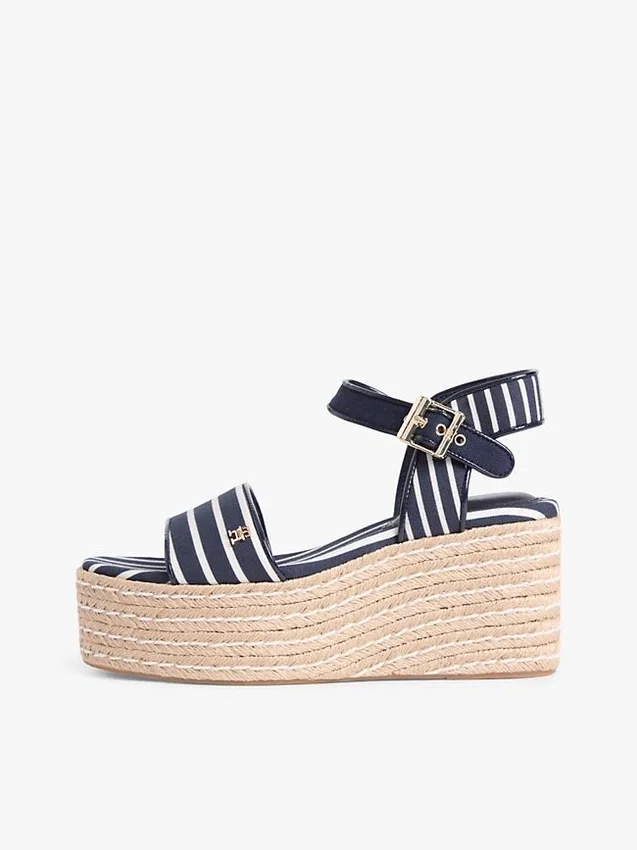 Breton Stripe Platform Wedge Espadrille Breton Stripe Platform Wedge Espadrille