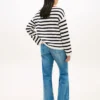 Breton Stripe Pointelle Boatneck Sweater Breton Stripe Pointelle Boatneck Sweater