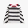 Breton Stripe Pointelle Boatneck Sweater Breton Stripe Pointelle Boatneck Sweater