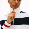 Breton Stripe Quarter-Zip Sweatshirt