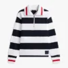 Breton Stripe Quarter-Zip Sweatshirt