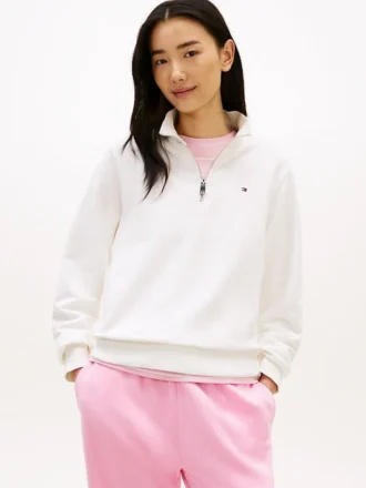 Brushed-Back Quarter-Zip Sweatshirt