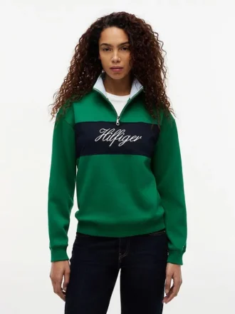 Brushed-Back Quarter-Zip Sweatshirt