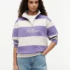 Brushed-Back Quarter-Zip Sweatshirt
