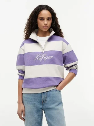 Brushed-Back Quarter-Zip Sweatshirt