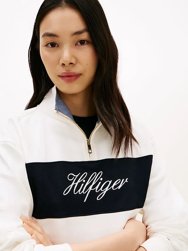 Brushed-Back Quarter-Zip Sweatshirt Brushed-Back Quarter-Zip Sweatshirt