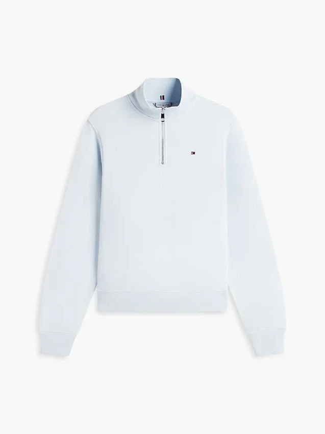 Brushed-Back Quarter-Zip Sweatshirt Brushed-Back Quarter-Zip Sweatshirt