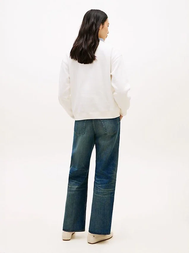 Brushed-Back Quarter-Zip Sweatshirt Brushed-Back Quarter-Zip Sweatshirt