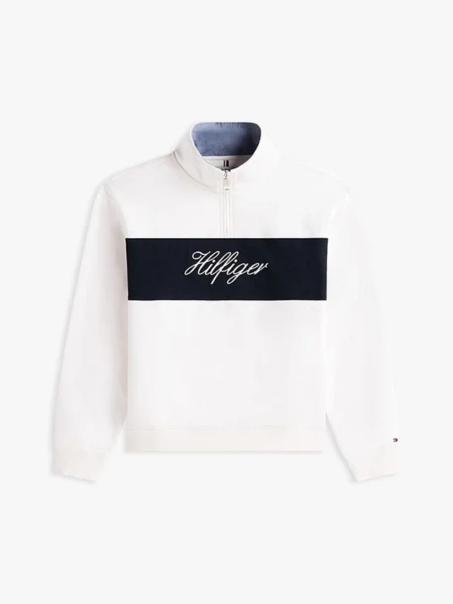 Brushed-Back Quarter-Zip Sweatshirt Brushed-Back Quarter-Zip Sweatshirt