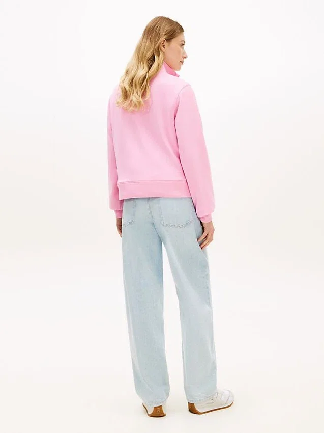 Brushed-Back Quarter-Zip Sweatshirt Brushed-Back Quarter-Zip Sweatshirt