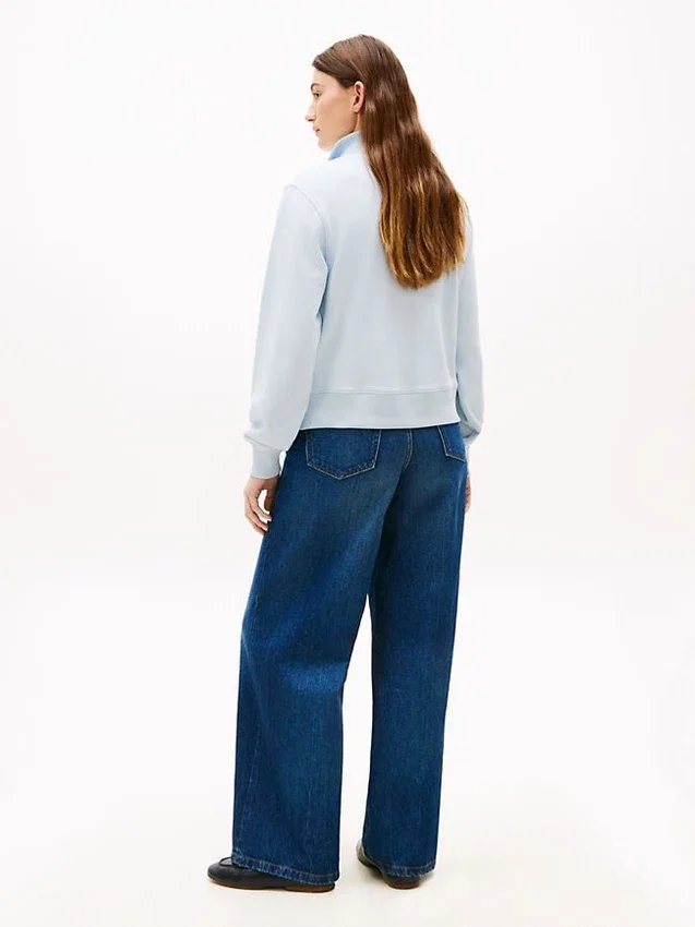 Brushed-Back Quarter-Zip Sweatshirt Brushed-Back Quarter-Zip Sweatshirt