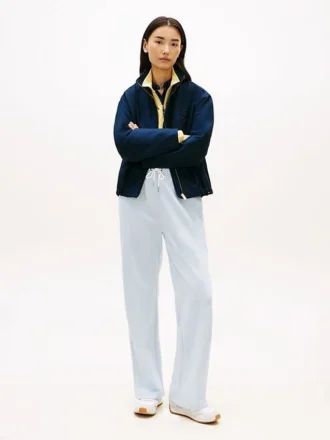 Brushed-Back Wide Leg Sweatpant
