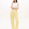 Brushed-Back Wide Leg Sweatpant