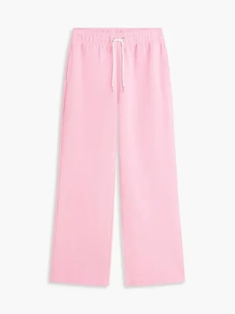 Brushed-Back Wide Leg Sweatpant