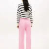 Brushed-Back Wide Leg Sweatpant