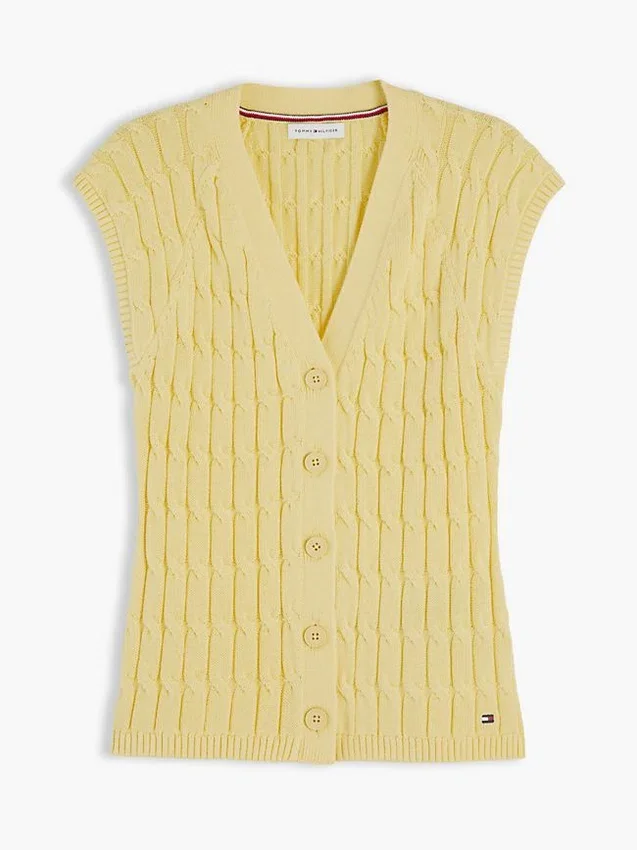 Cable Knit Cardigan Vest Cable Knit Cardigan Vest