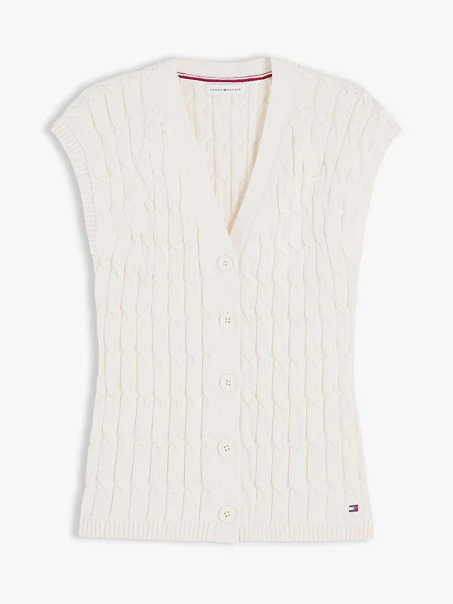 Cable Knit Cardigan Vest Cable Knit Cardigan Vest