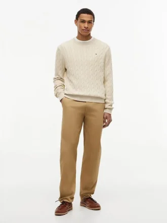 Cable Knit Crewneck Sweater