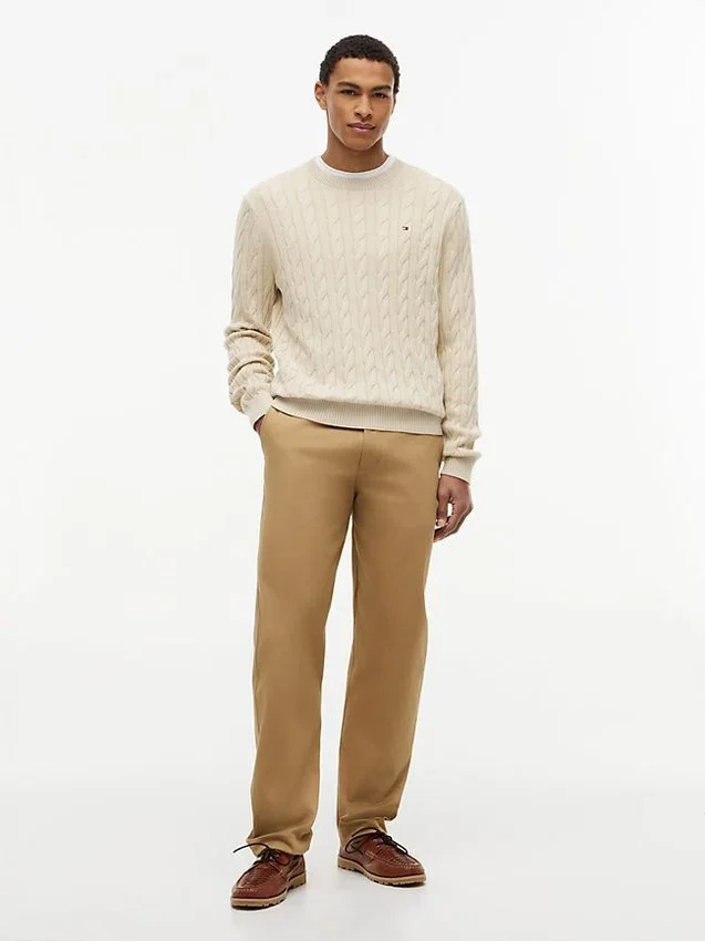 Cable Knit Crewneck Sweater Cable Knit Crewneck Sweater
