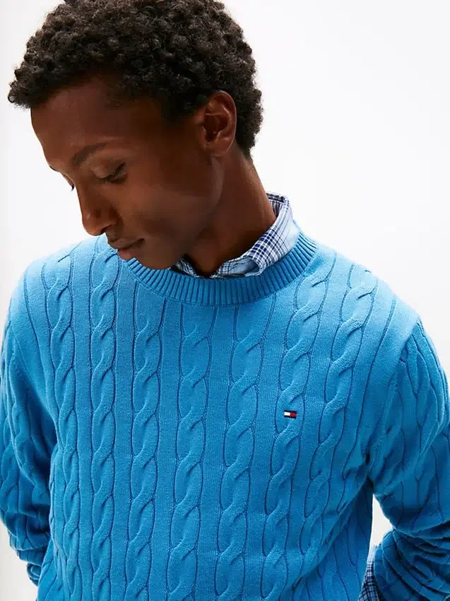 Cable Knit Crewneck Sweater Cable Knit Crewneck Sweater