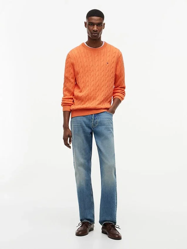 Cable Knit Crewneck Sweater Cable Knit Crewneck Sweater