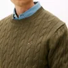 Cable Knit Crewneck Sweater Cable Knit Crewneck Sweater