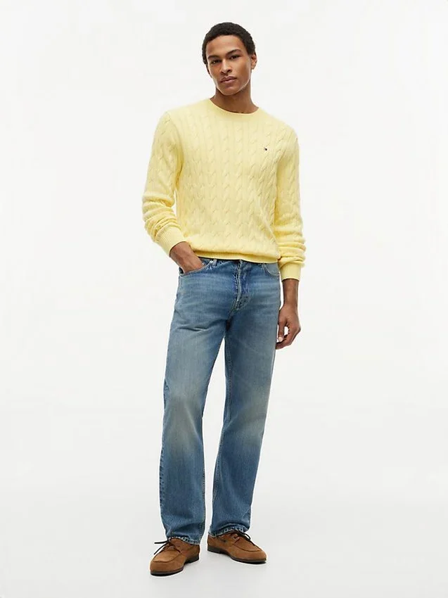 Cable Knit Crewneck Sweater Cable Knit Crewneck Sweater