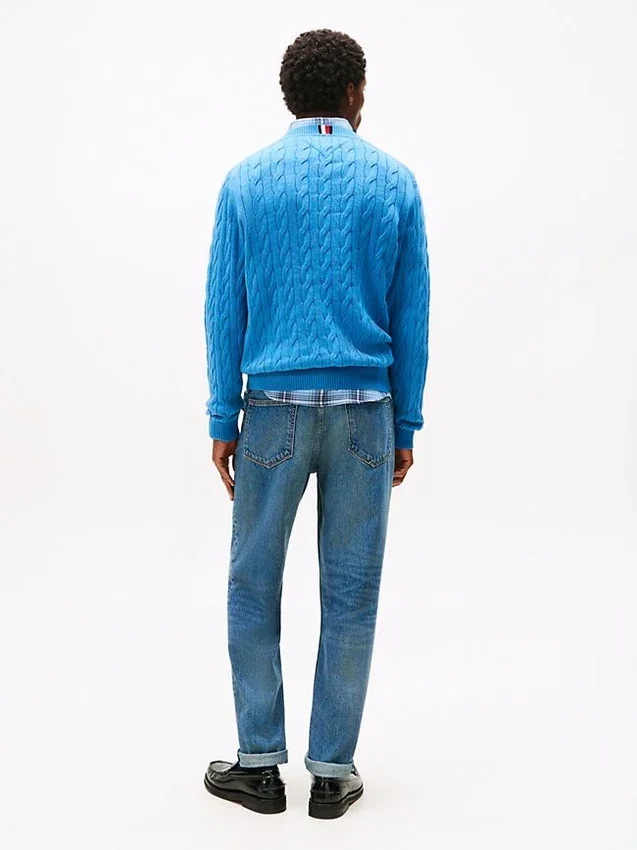 Cable Knit Crewneck Sweater Cable Knit Crewneck Sweater