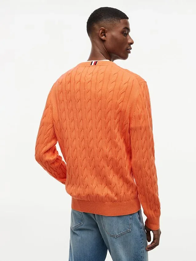 Cable Knit Crewneck Sweater Cable Knit Crewneck Sweater