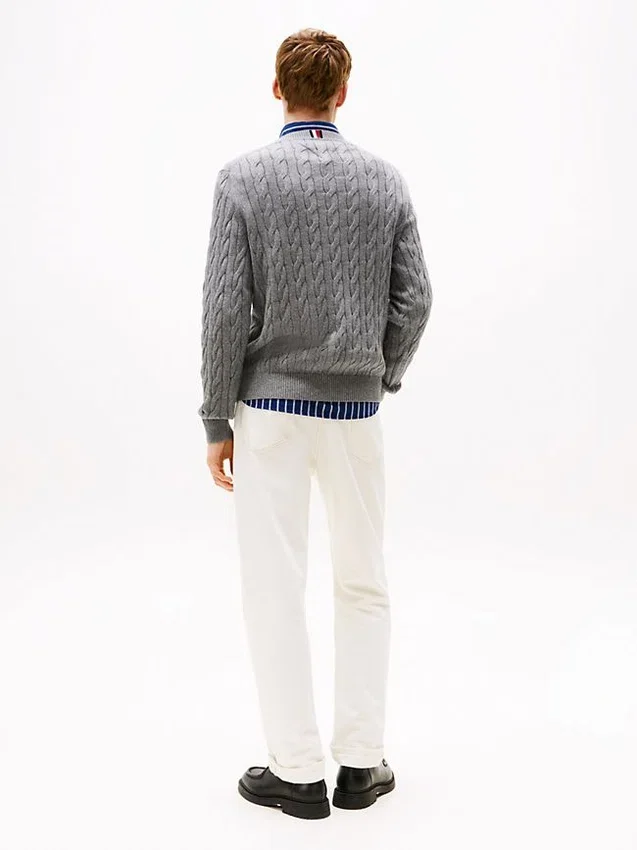 Cable Knit Crewneck Sweater Cable Knit Crewneck Sweater