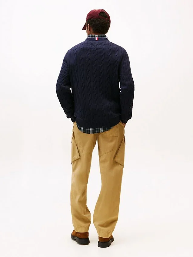 Cable Knit Crewneck Sweater Cable Knit Crewneck Sweater