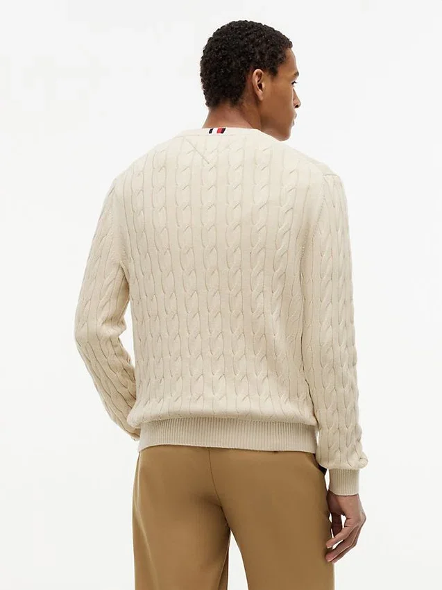 Cable Knit Crewneck Sweater Cable Knit Crewneck Sweater