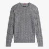 Cable Knit Crewneck Sweater Cable Knit Crewneck Sweater