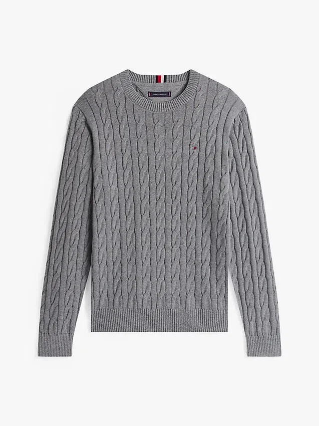 Cable Knit Crewneck Sweater Cable Knit Crewneck Sweater