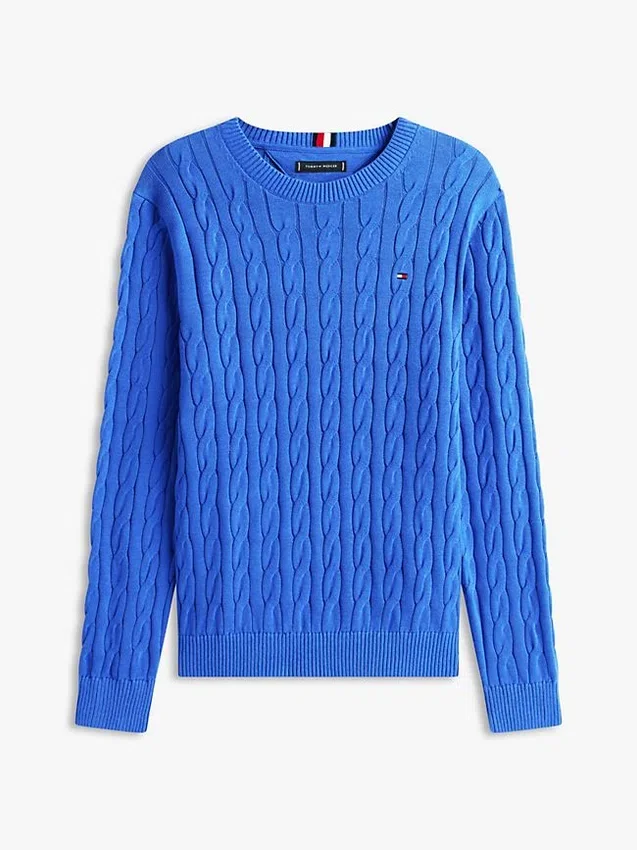 Cable Knit Crewneck Sweater Cable Knit Crewneck Sweater