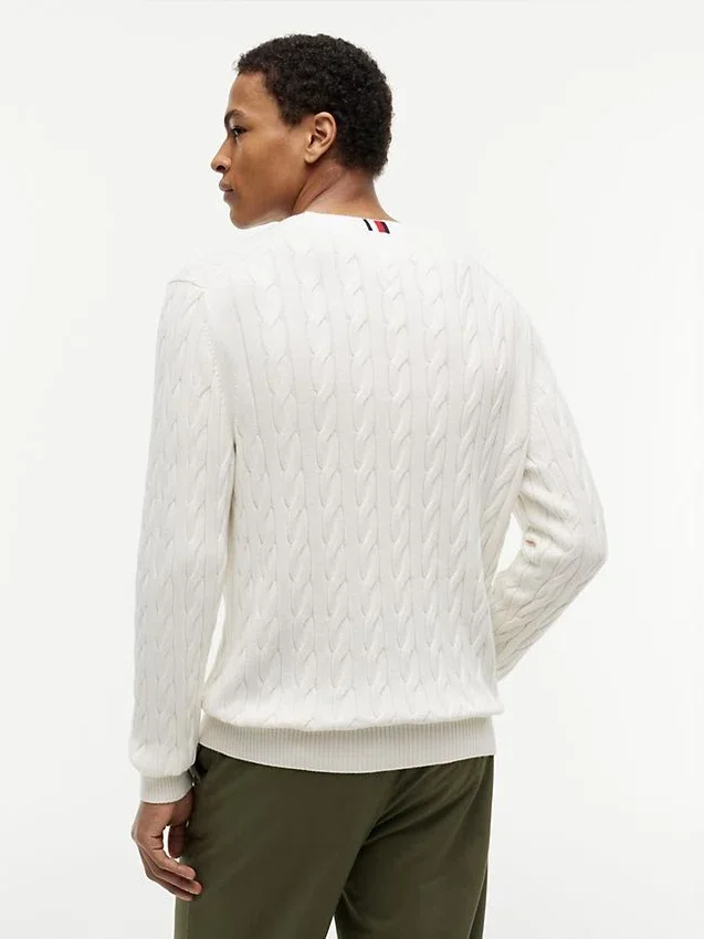 Cable Knit Crewneck Sweater Cable Knit Crewneck Sweater