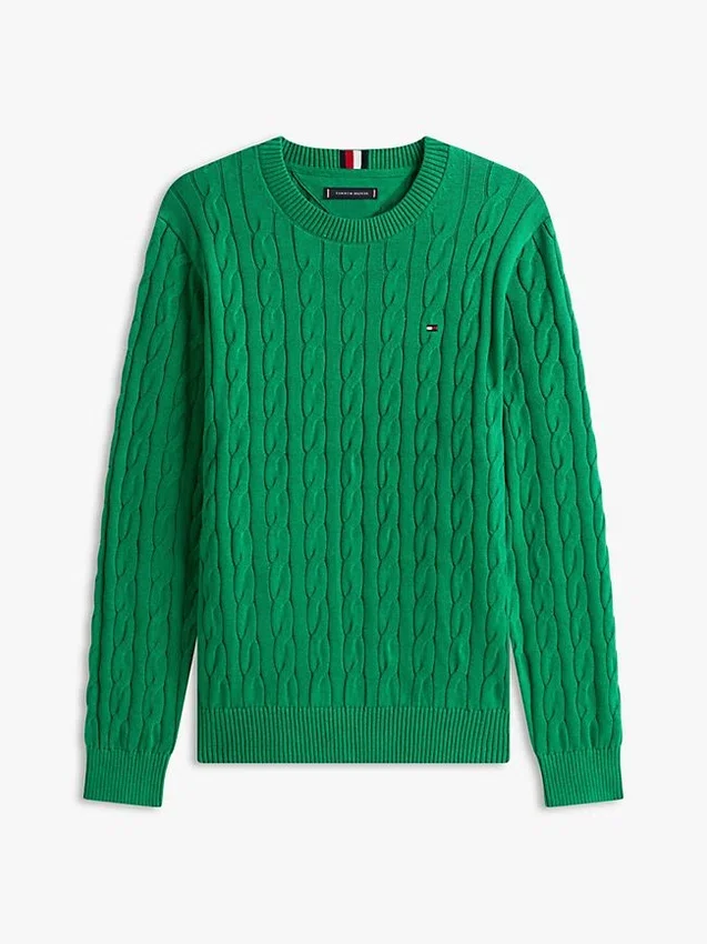 Cable Knit Crewneck Sweater Cable Knit Crewneck Sweater
