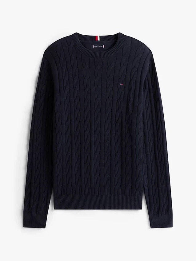 Cable Knit Crewneck Sweater Cable Knit Crewneck Sweater