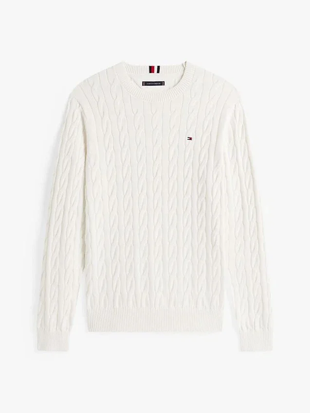 Cable Knit Crewneck Sweater Cable Knit Crewneck Sweater