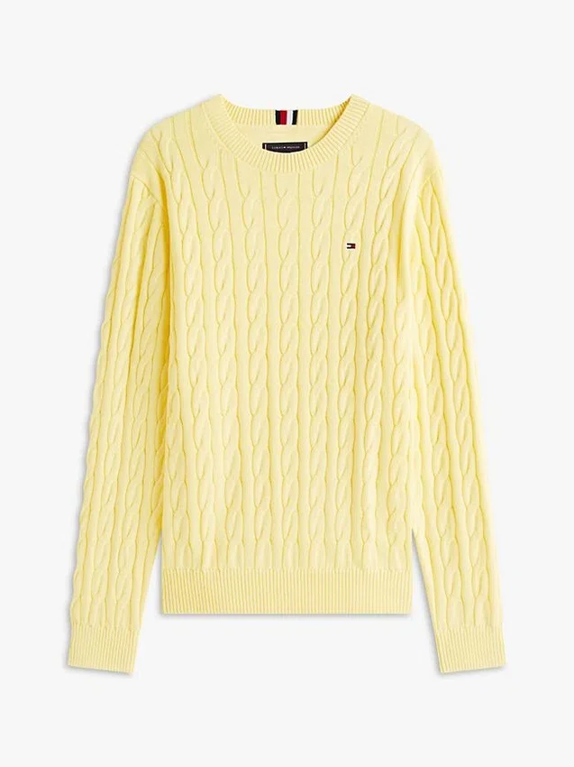 Cable Knit Crewneck Sweater Cable Knit Crewneck Sweater